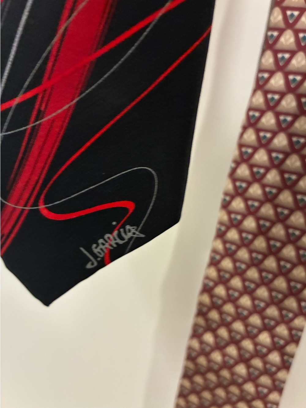 Jerry Garcia and Christian Dior silk tie bundle.